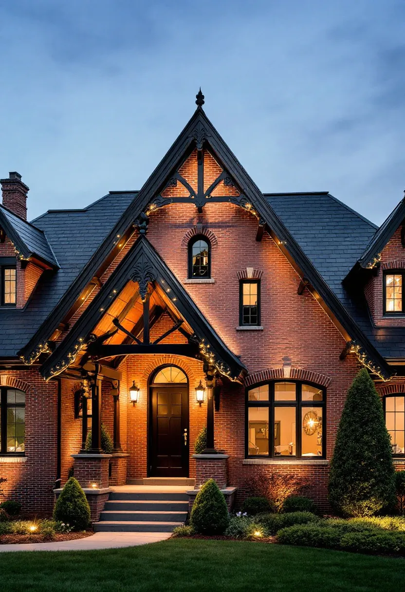 Victorian home exterior with elegant arched features