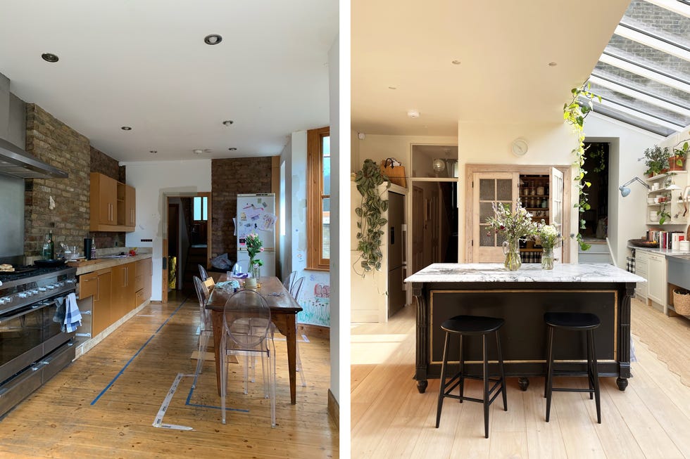 Interior Designer's Victorian Kitchen Before and After Modernization