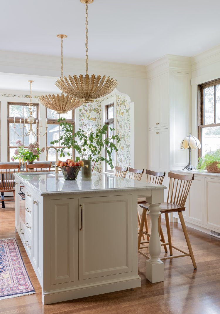 Modern Victorian kitchen with preserved architectural details